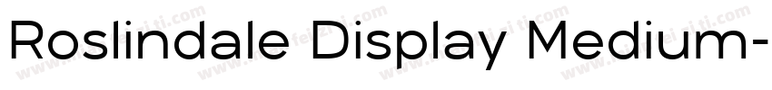 Roslindale Display Medium字体转换